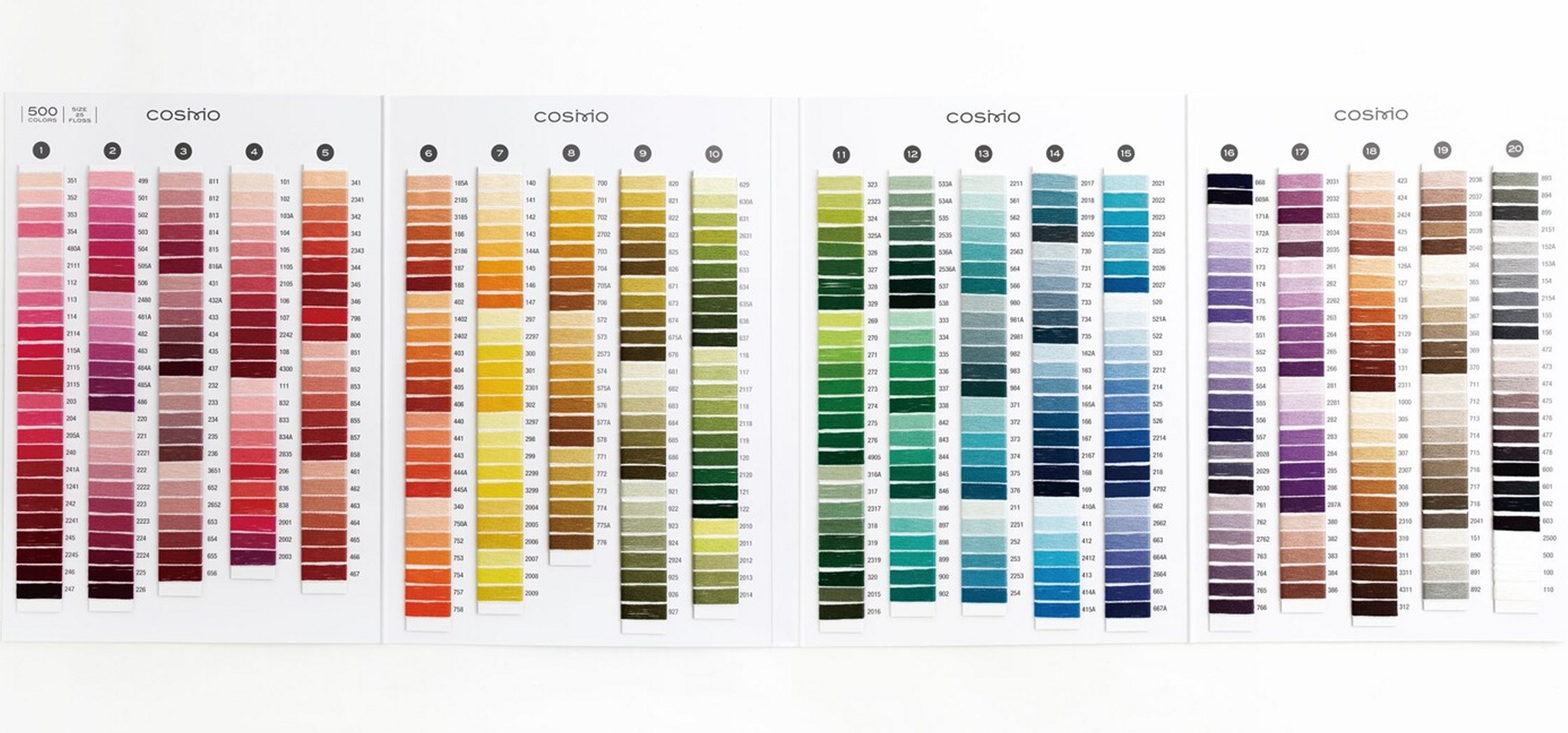 Cosmo Floss Colour Card - Image 2