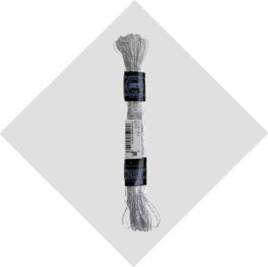 Cosmo Silk Lame' Silver Metallic #7512-1